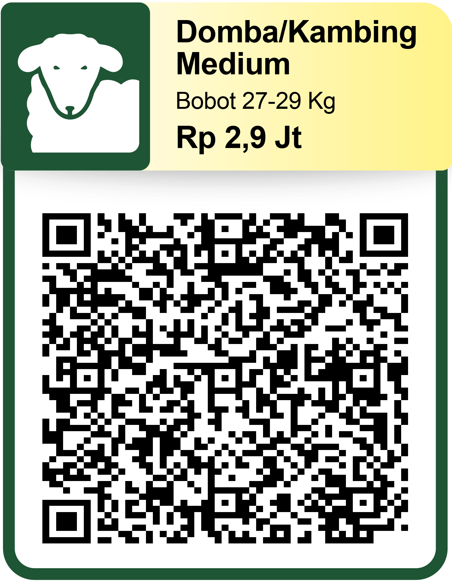QRIS Kurban Kambing Medium