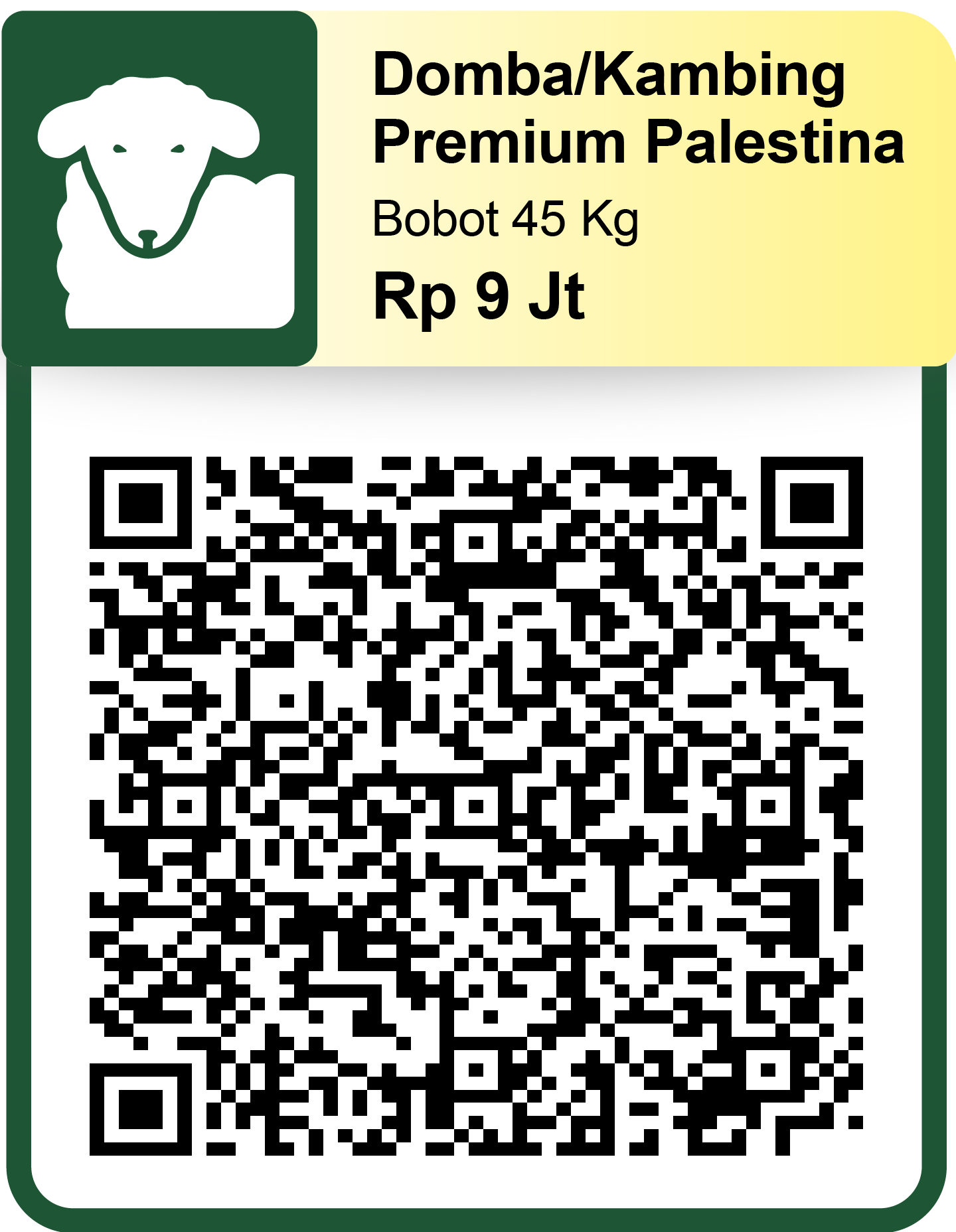 QRIS Kurban Sepertujuh Sapi